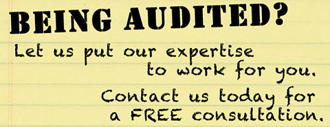Being Audited? Contact Us